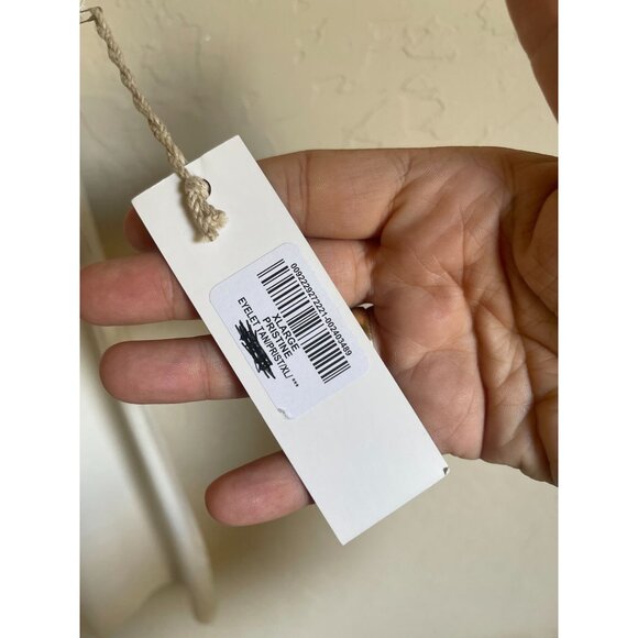 New! Natural Reflections XL Eyelet Lace Trim Ivory Cream Tank Top - Picture 6 of 8